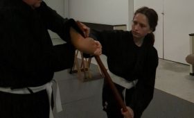 stick and cane class using the Hanbo 3ft stick or walking cane