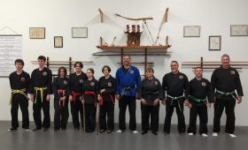 Martial Art students at Urban Defense Academy, Shin Gan Dojo in Liberty Hill Texas.