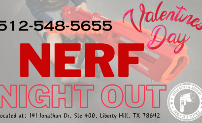 Nerf Night Out - Kids Activity at Urban Defense Academy on Valentine's Day