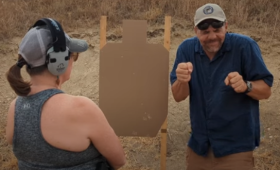 Are you flinching? A firearms instructor at Urban Defense Academy in Liberty Hill, TX is describing the flinch that happens when someone has anticipation of recoil.