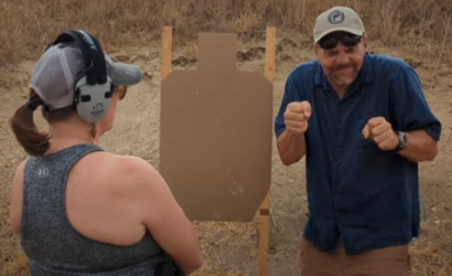 Are you flinching? A firearms instructor at Urban Defense Academy in Liberty Hill, TX is describing the flinch that happens when someone has anticipation of recoil.