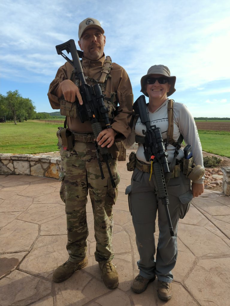 - Armed Self Defense Firearms Training Brian and Gigi Simmons at the 2026 Memorial Day Rifleman Roundup